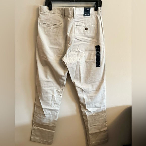 J Crew men’s Straight-fit flex chino pant tan size 32x34 new - Picture 6 of 7